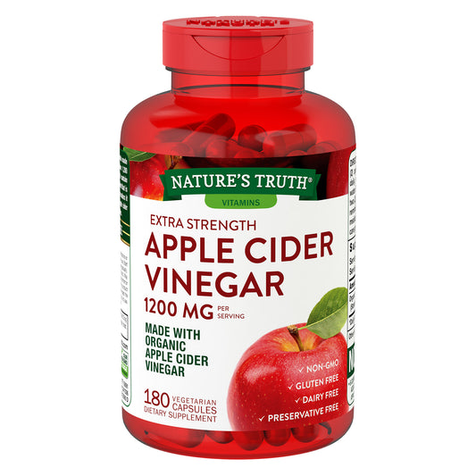 Apple Cider Vinegar 1200 Mg., 180 Capsules
