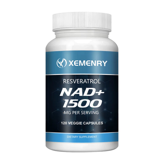Nad+Supplements - with Resveratrol - Natural Energy Supplement, Support Cell Health, Anti-Aging, Enhance Immunity - 120 Capsules